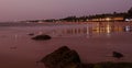 Evening moment at the beach Royalty Free Stock Photo