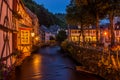 Evening in Monschau, Germany Royalty Free Stock Photo