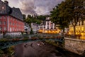 Evening in Monschau, Germany Royalty Free Stock Photo