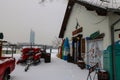 Evening Mood at the Danube in Vienna Royalty Free Stock Photo