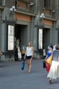 Evening Moscow Arbat Street Heat July