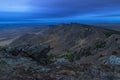 Evening on the mountains of Dobrogei