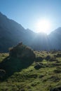 Evening in the mountains