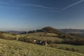 Evening near ruin of Blansko castle Royalty Free Stock Photo