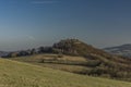 Evening near ruin of Blansko castle Royalty Free Stock Photo