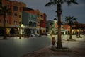 Evening on new marina promenade street , egypt, hurghada Royalty Free Stock Photo