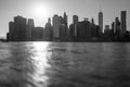 Evening New York City skyline panorama Royalty Free Stock Photo