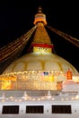 Boudha Bodhnath Boudhanath stupa in Kathmandu,  Nepal Royalty Free Stock Photo