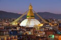 Boudha Bodhnath Boudhanath stupa in Kathmandu,  Nepal Royalty Free Stock Photo