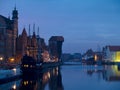 Evening at old Gdansk Royalty Free Stock Photo