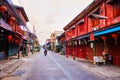 Evening in old town, Lampang, Thailand