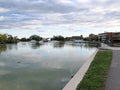 Evening at the Otonabee river in Peterborough, Ontario, Canada