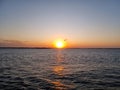 Evening over the Bali Ocean, pictures taken from the boat