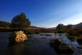 Evening over beautiful landscape Royalty Free Stock Photo