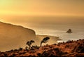 Evening over Gramvousa island (Crete) Royalty Free Stock Photo