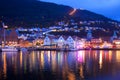 Evening panorama of Bergen, Norway