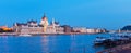 Evening panorama of Budapest, Hungary