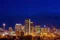 Evening panorama of Calgary Royalty Free Stock Photo