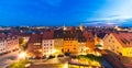 Evening panorama of Nuremberg, Germany Royalty Free Stock Photo