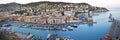 Panorama of Port Lympia, Nice, France