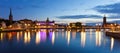 Evening panorama of Stockholm, Sweden