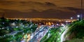 Evening panorama of Tehran Iran.