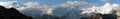 Evening panoramic view of mount Cho Oyu Royalty Free Stock Photo