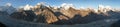 Evening panoramic view of mount Everest