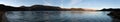 Evening panoramic view of Rara Daha or Mahendra Tal Lake Royalty Free Stock Photo