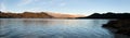 Evening panoramic view of Rara Daha or Mahendra Tal Lake Royalty Free Stock Photo