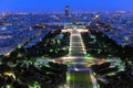 Evening Paris. View