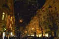 Night Parisian Street in Prague