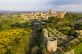 Lucignano town in Tuscany from above Royalty Free Stock Photo