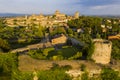 Lucignano town in Tuscany from above Royalty Free Stock Photo