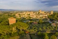 Lucignano town in Tuscany from above Royalty Free Stock Photo