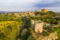 Lucignano town in Tuscany from above Royalty Free Stock Photo