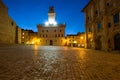 Evening at the Piazza Grande. Montepulciano, Italy