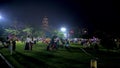 Evening picnic in Yangon, Myanmar