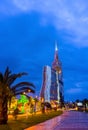 The evening promenade of Batumi