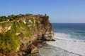 Evening at Pura Luhur Uluwatu temple in Bali Royalty Free Stock Photo