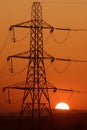 Evening pylon Royalty Free Stock Photo