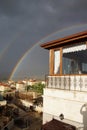 Evening rainbow in Cappadocia