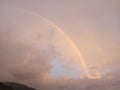 Evening rainbow nainital uttarakhand india