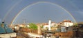 Evening rainbow over Mustafapasha