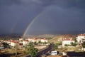 Evening rainbow over Mustafapasha