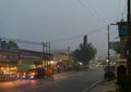 Evening rainy in front of masjid Randudongkal