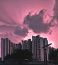 Evening rainy weather clouds stunning