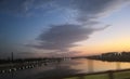 Evening at River front Royalty Free Stock Photo