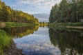 In the evening on the river Mologa