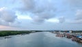 Evening river Prasae Gulf of Thailand